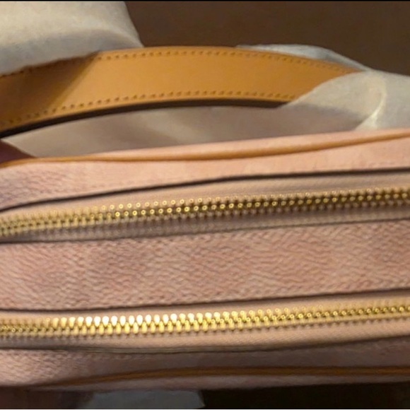 Coach Light Pink and Tan Crossbody Bag - Picture 7 of 9
